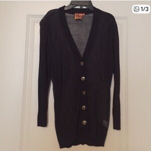 Tory Burch Navy Blue Cardigan Size Small